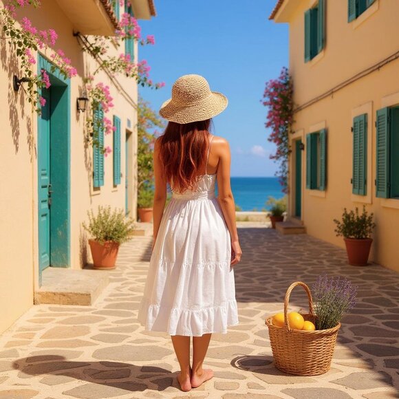 🆕 Khaki Woven Wide Brim Sun Hat Adjustable Foldable Travel-Friendly Beach Vacay - Picture 8 of 10